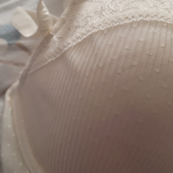 NWOT Felina Pretty Ivory Lace Lined Bra - Picture 2 of 6